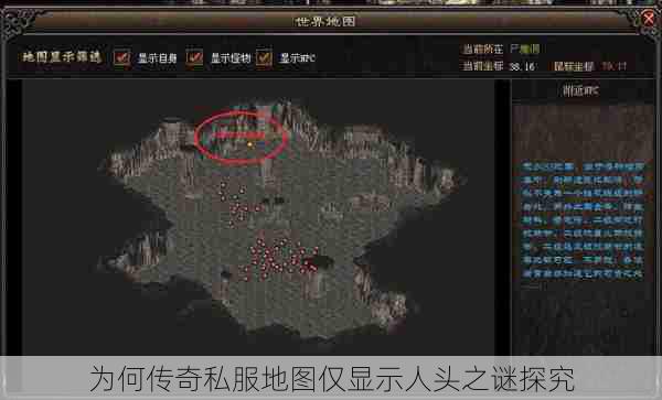 为何传奇私服地图仅显示人头之谜探究