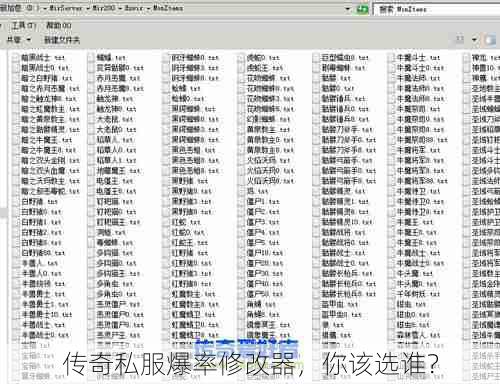 传奇私服爆率修改器，你该选谁？